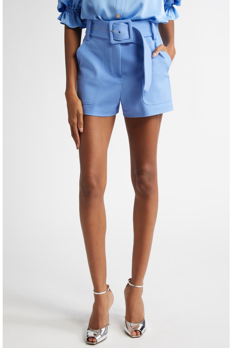 Kasey Belted Shorts, Main, color, RIBBON BLUE