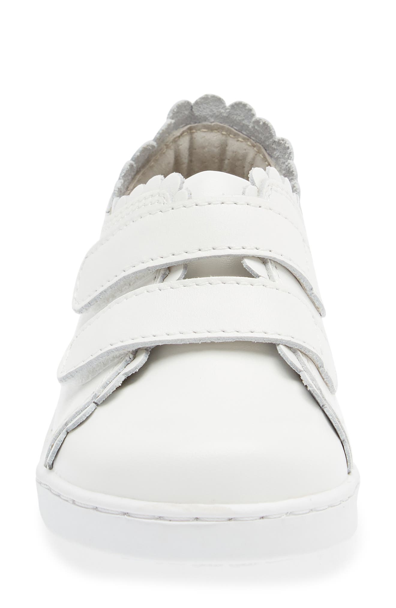 Caroline Scallop Sneaker, Alternate, color, WHITE