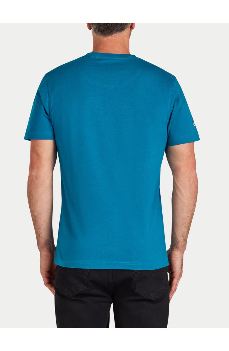 Raging Bull Stitch Embroidery Bull T-Shirt, Alternate, color, Teal