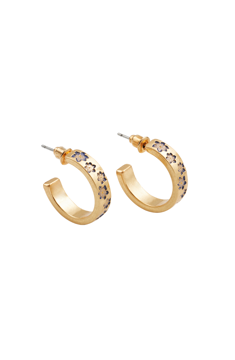Fable England Nightshade Gold Hoop Earrings, Main, color, Gold