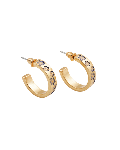 Nightshade Gold Hoop Earrings