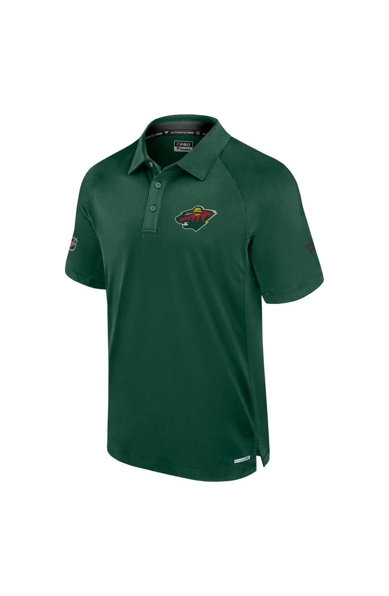 FANATICS Men's Fanatics  Green Minnesota Wild Authentic Pro Rink Polo, Alternate, color, Green