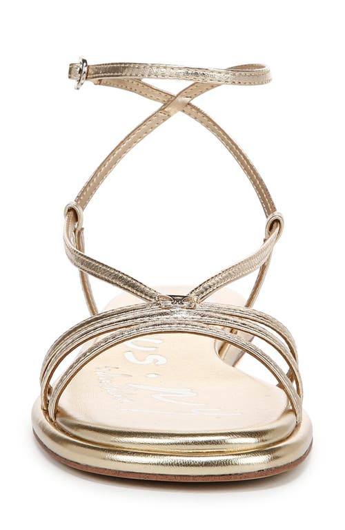 Circus Ny By Sam Edelman Olana Strappy Flat Sandals In Gold Leaf