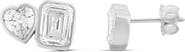 SHYMI Fancy 2-Stone Bezel Stud Earrings