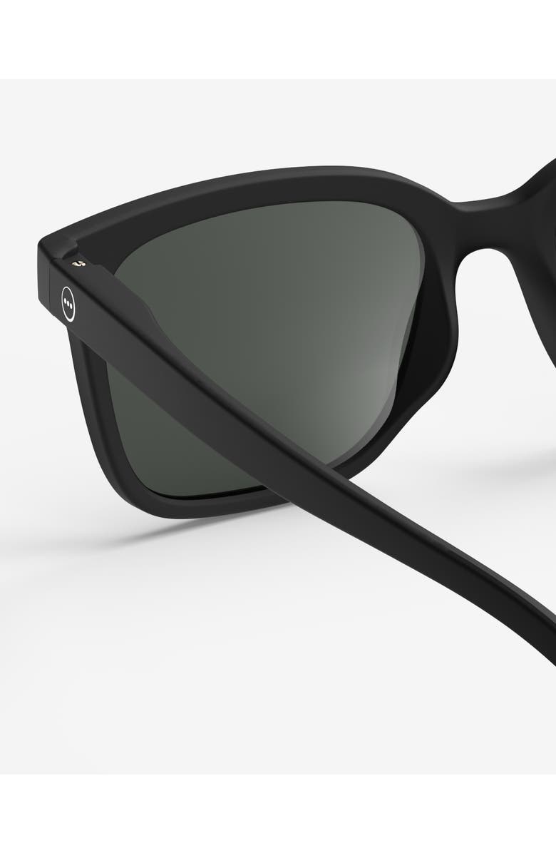 IZIPIZI #L 54mm Rectangular Sunglasses, Alternate, color, Black