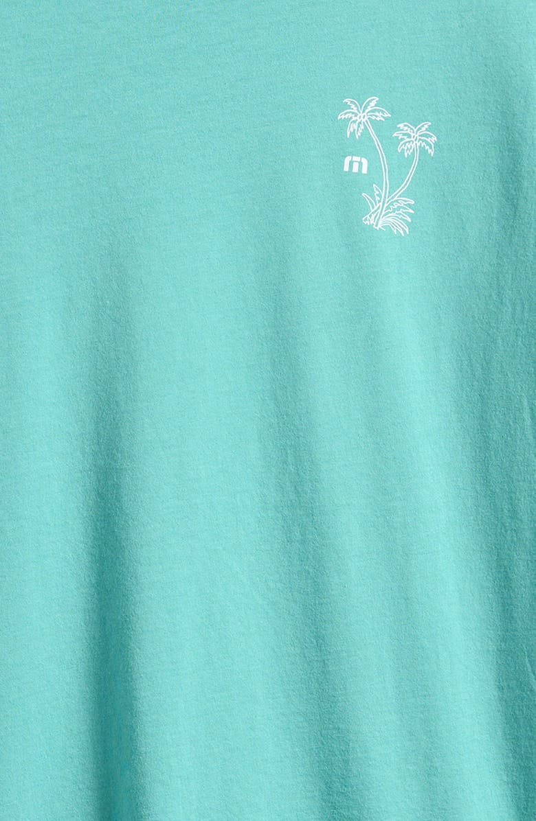 TravisMathew Kids' Wedge Wave Cotton Graphic T-Shirt, Alternate, color, Bright Aqua