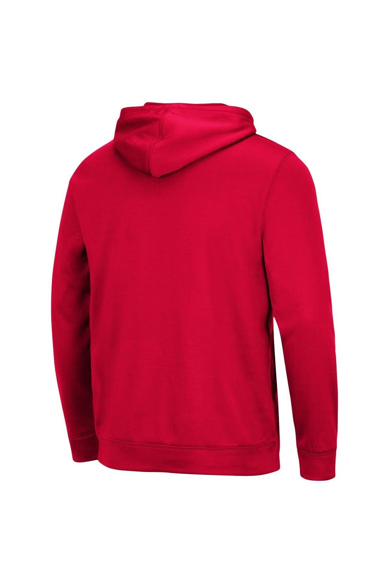 Men's Colosseum Scarlet Ohio State Buckeyes Lantern Pullover Hoodie, Alternate, color, Scarlet