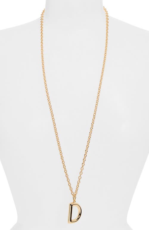 Roxanne Assoulin The Big Puffy Initial Pendant Necklace In Black