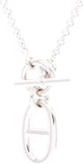 Pre-Owned Hermes Chaine d'Ancre Pendant Necklace Sterling Silver