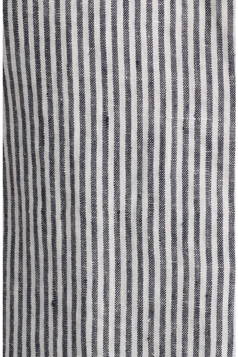Ola Linen Short Sleeve Button-Up Shirt, Alternate, color, LINES