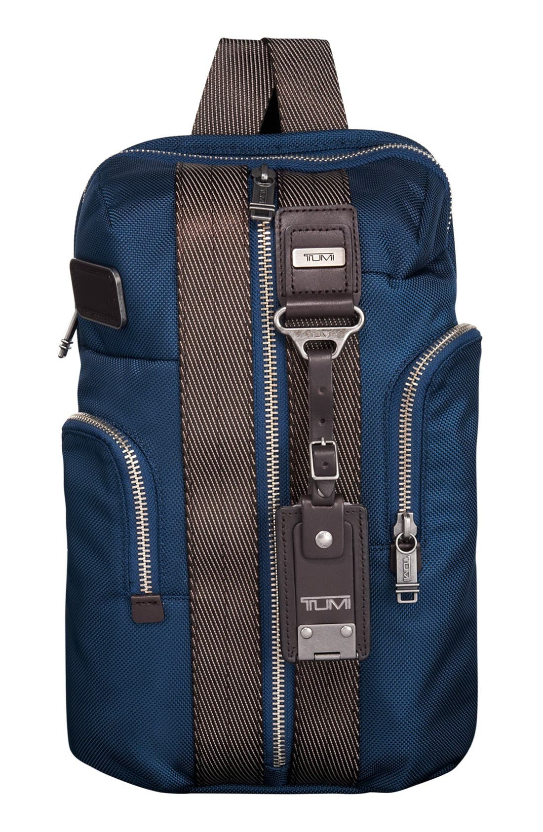 'Alpha Bravo - Monterey' Sling Bag, Main, color, BALTIC