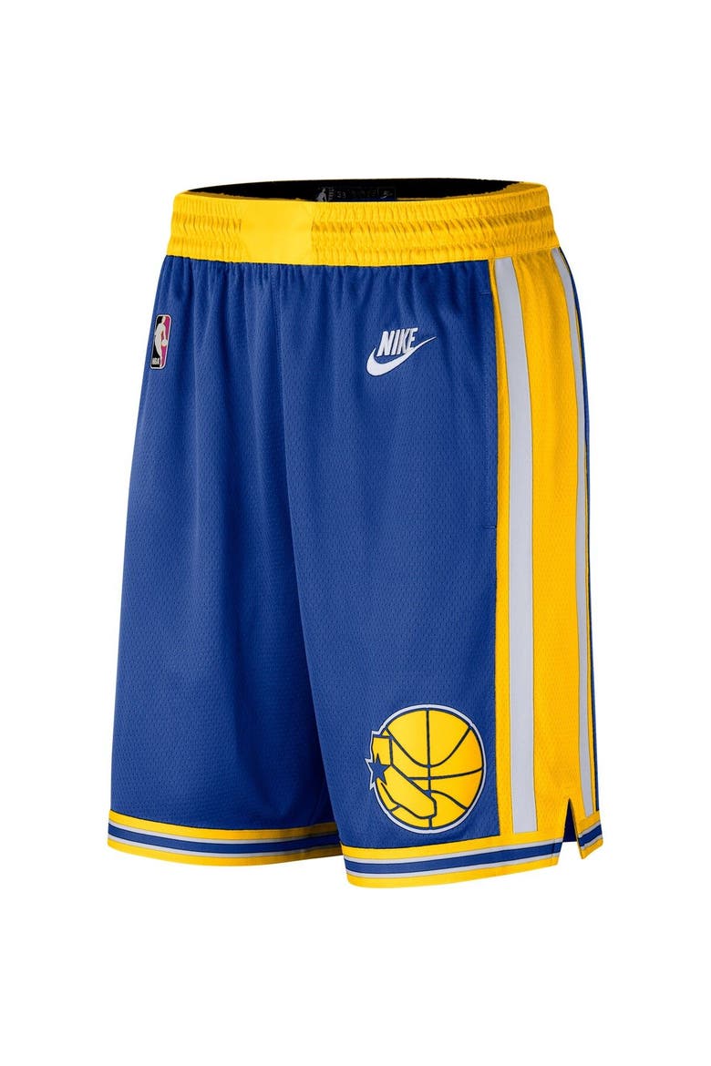 Men's Nike Royal Golden State Warriors 2022/23 Classic Edition Swingman Performance Shorts, Alternate, color, Blue