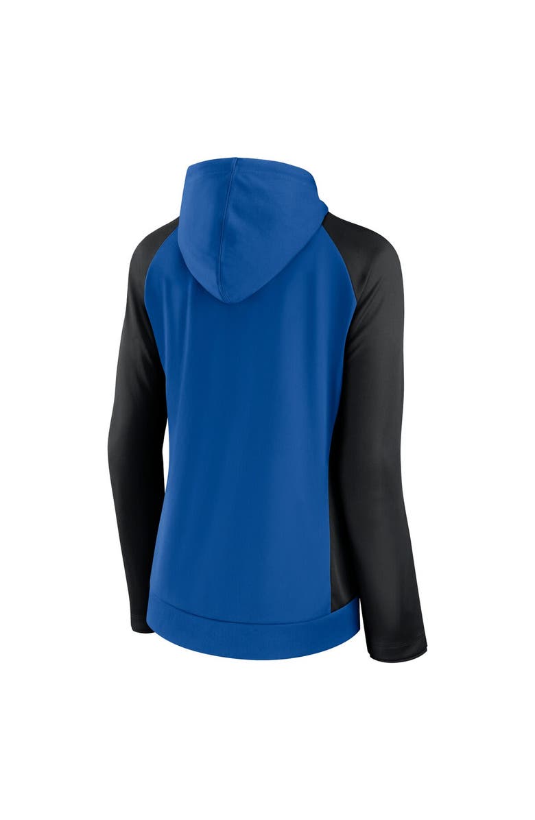 FANATICS Women's Fanatics Branded Blue/Black San Jose Earthquakes Iconic Raglan Full-Zip Hoodie, Alternate, color, Blue