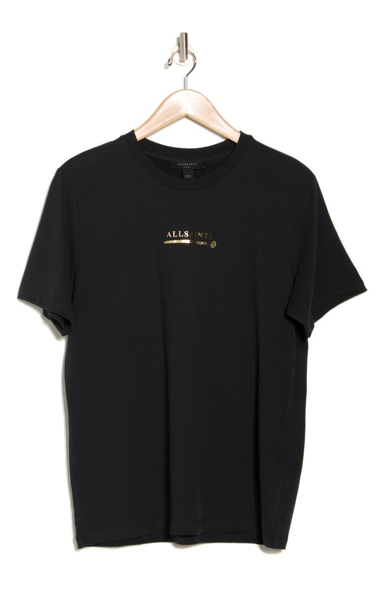 AllSaints Petra Logo T-Shirt, Alternate, color,