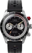 Timex® Waterbury Heritage Chronograph Leather Strap Watch, 39mm