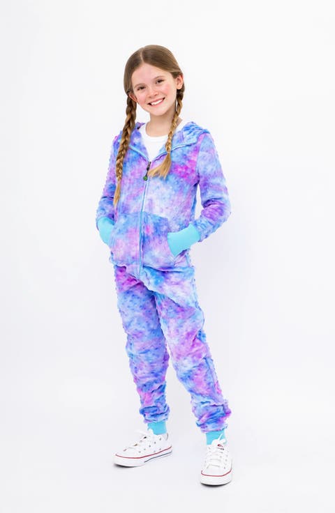 Minky Bubble Zip Fleece Romper (Little Kid)