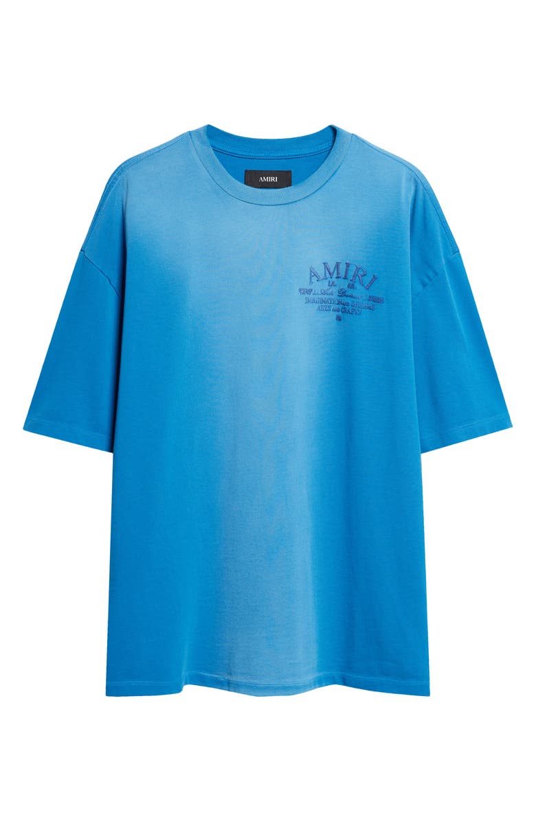 AMIRI Arts District Faded Cotton T-Shirt, Main, color, Sapphire
