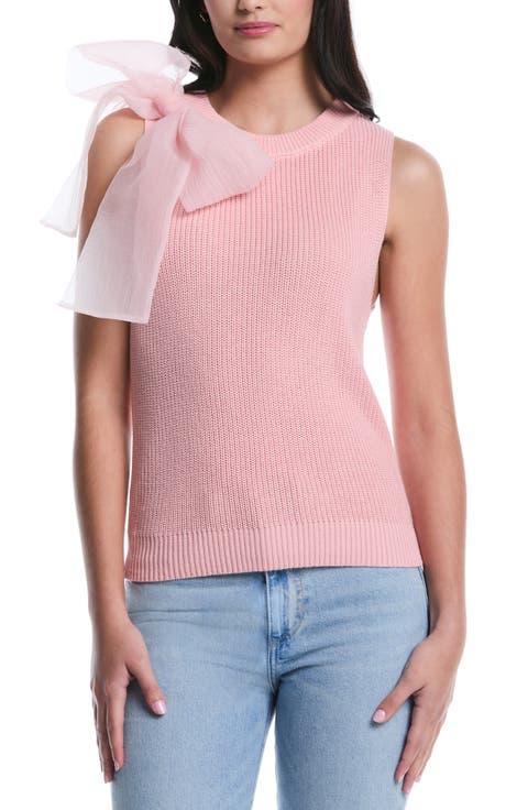 Organza Bow Sweater Vest