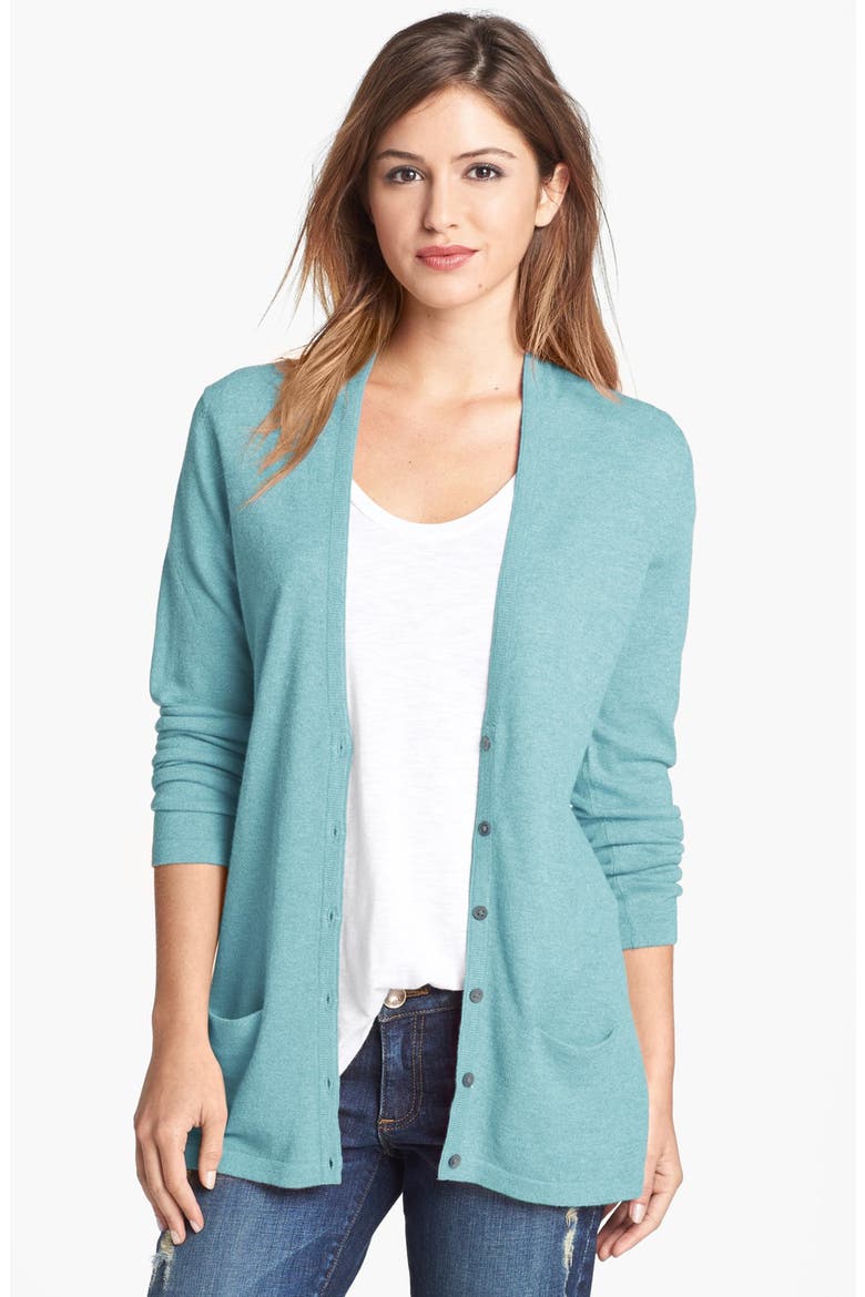 Cashmere Cardigan, Main, color, BLUE