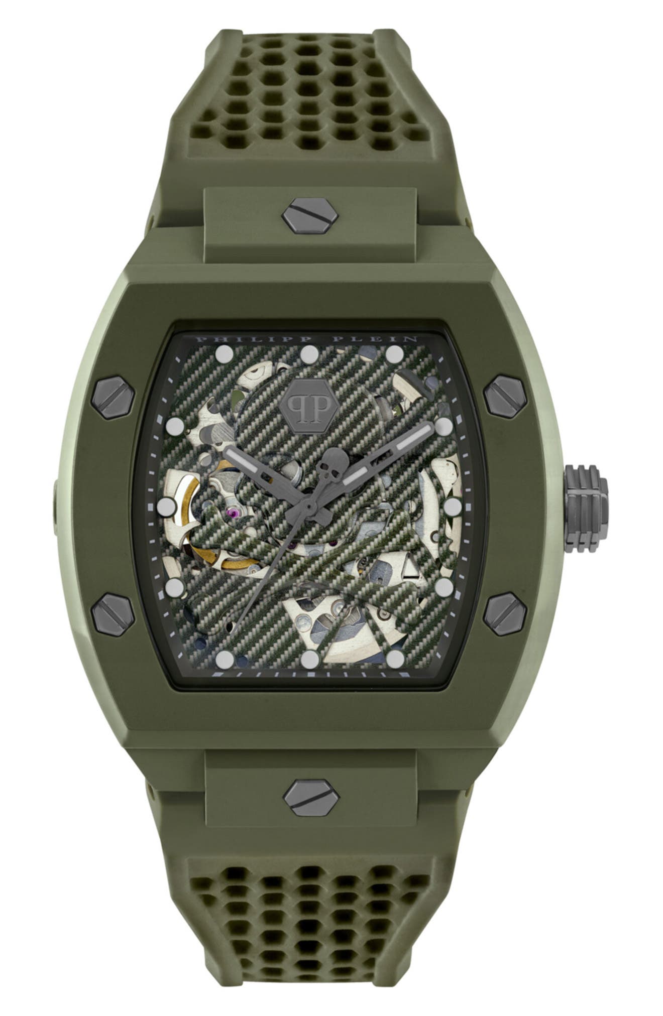 The $keleton Ecoceramic Automatic Silicone Strap Watch