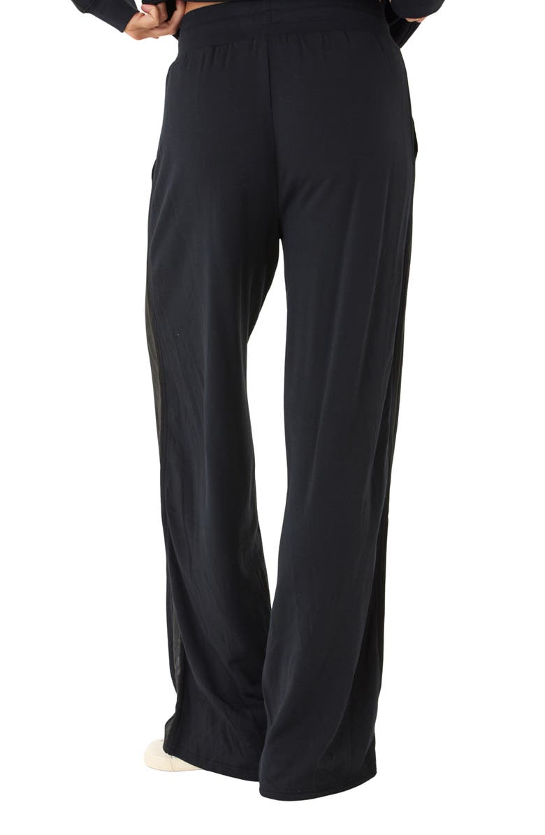 Threads 4 Thought Diane Fleece Wide Leg Sweatpants, Alternate, color, Black