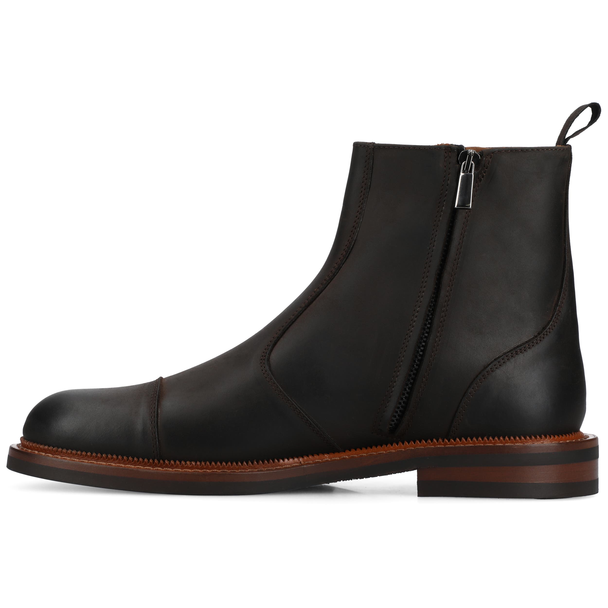 Men's Lewis Side-zip Boot, Alternate, color, Dark Brown