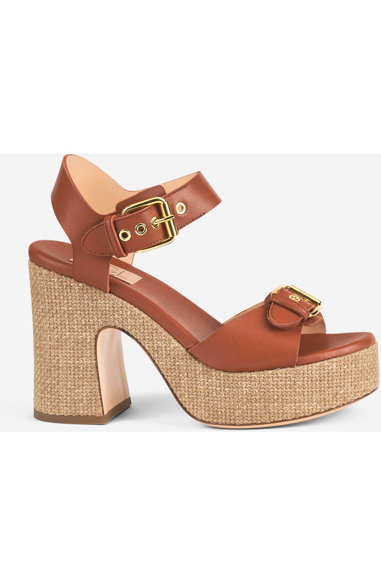 AGL Sista Buckles Platform Sandal, Main, color, Syrup