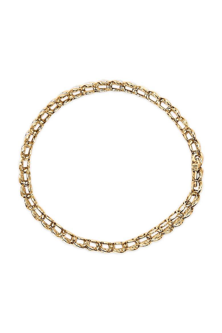 10K Yellow Gold 4.0 Cttw Diamond S-Link Bracelet, Alternate, color, Yellow Gold