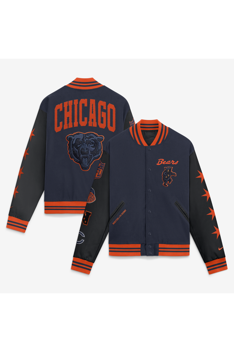 Men's Nike  Navy Chicago Bears 2026 Rivalries Collection Varsity Jacket, Main, color, Navy