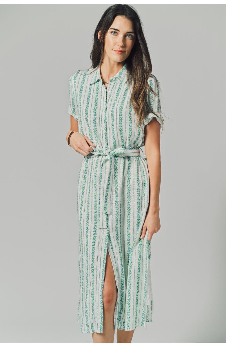 The Shirt The Short Sleeve Kara Dress, Alternate, color, Blue Floral Stripe