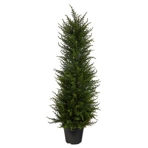 2.5-ft Cypress Artificial Tree UV Resistant (Indoor/Outdoor)
