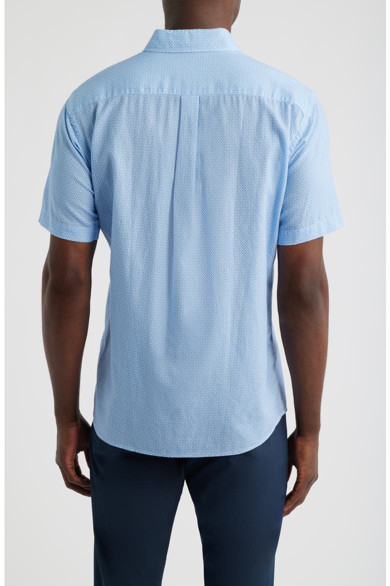 Windsail Short Sleeve Button-Up Shirt, Alternate, color, BLUEBIRD