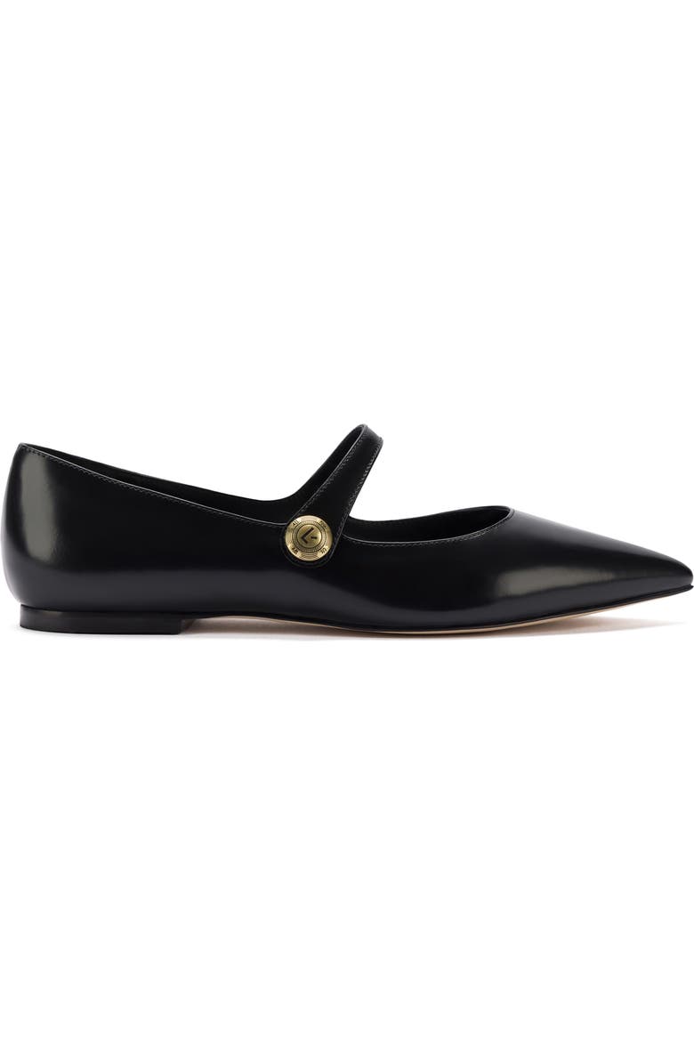 Larroudé Caroline Pointed Toe Mary Jane Flat, Alternate, color,