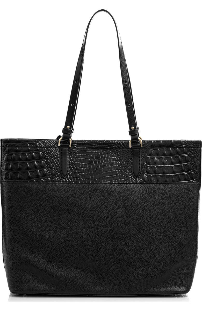 Brahmin Tansey Croc Embossed Leather Tote, Alternate, color,