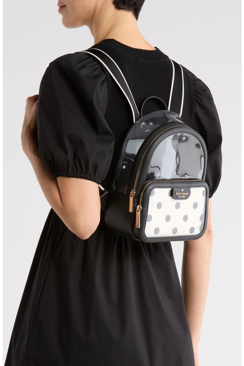 clare clear backpack with raining dot pouch (Women) | Nordstromrack clare clear backpack with raining dot pouch (Women) | Nordstromrack