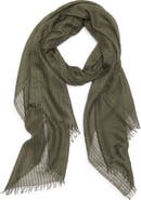 Nordstrom Striped Silk & Cashmere Scarf