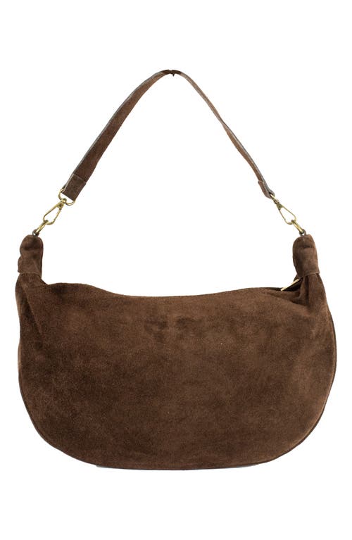 Persaman New York Francesca Studded Shoulder Bag In Brown