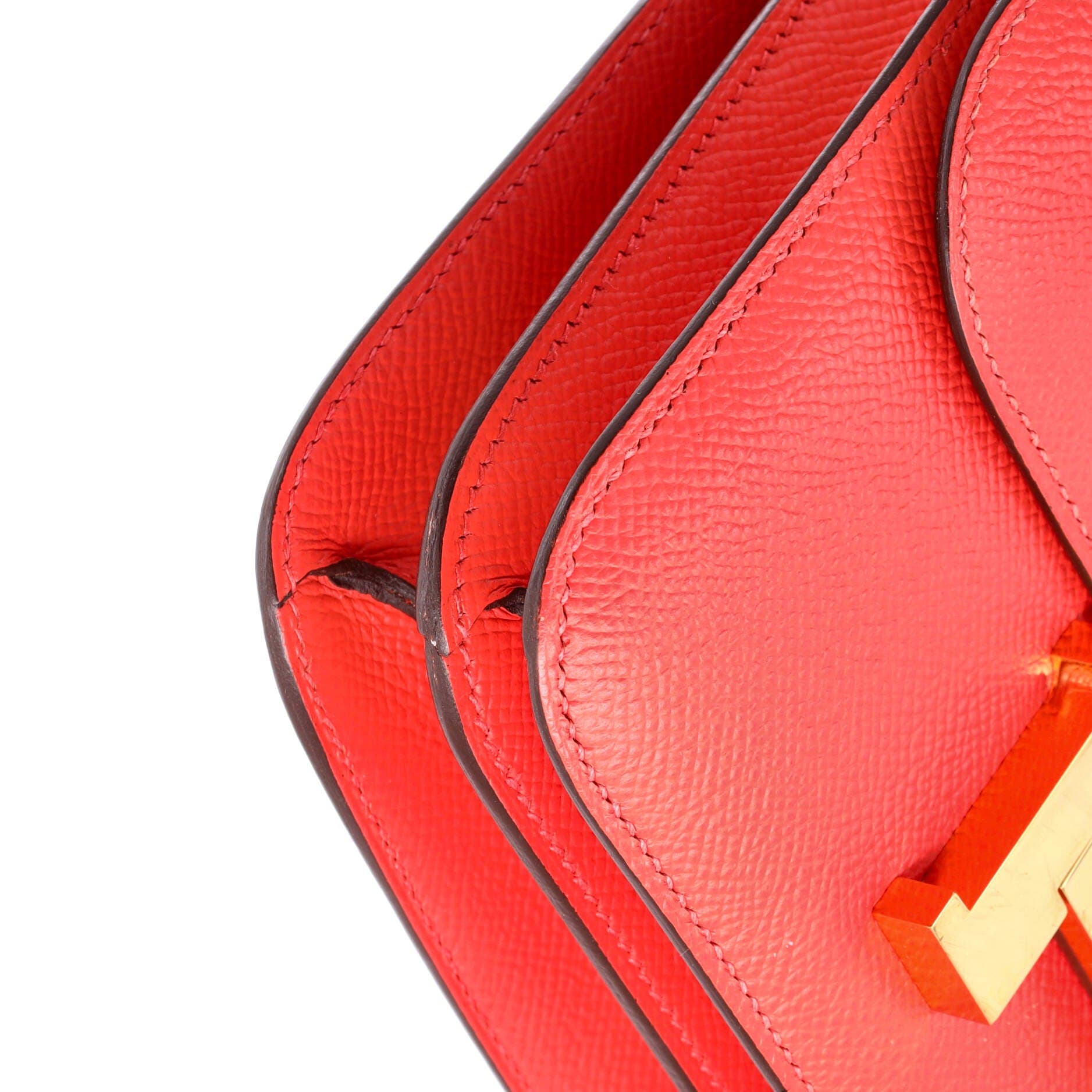 Pre-Owned Hermes Constance Bag Epsom 18, Alternate, color, Rouge Pivoine