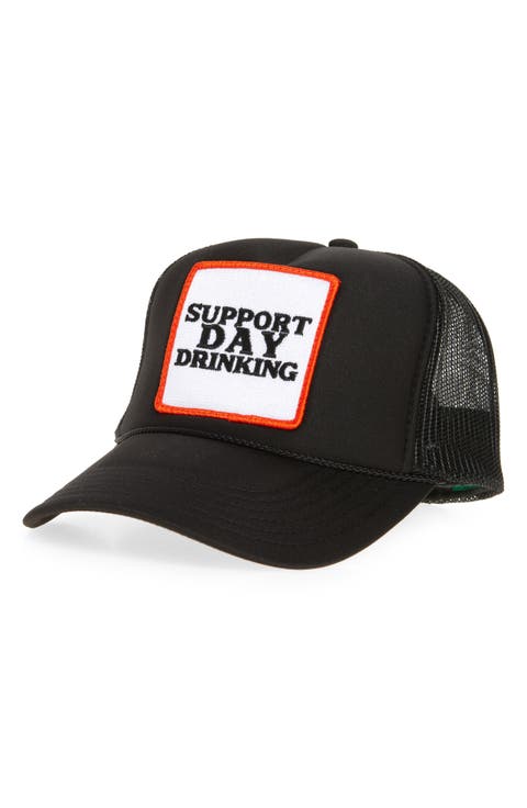 Support Day Drinking Patch Trucker Hat