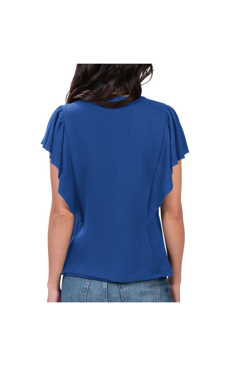 G-III 4HER BY CARL BANKS Women's G-III 4Her by Carl Banks Royal Texas Rangers Crowd Wave T-Shirt, Alternate, color, 