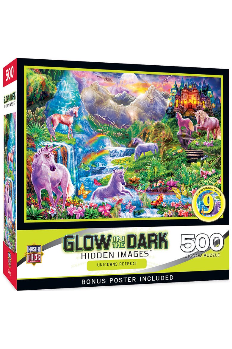 Unicorns Retreat 500 Piece Jigsaw Puzzle, Main, color, Multicolor