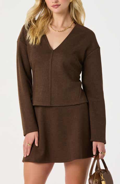 ASTR the Label Herringbone Knit Top