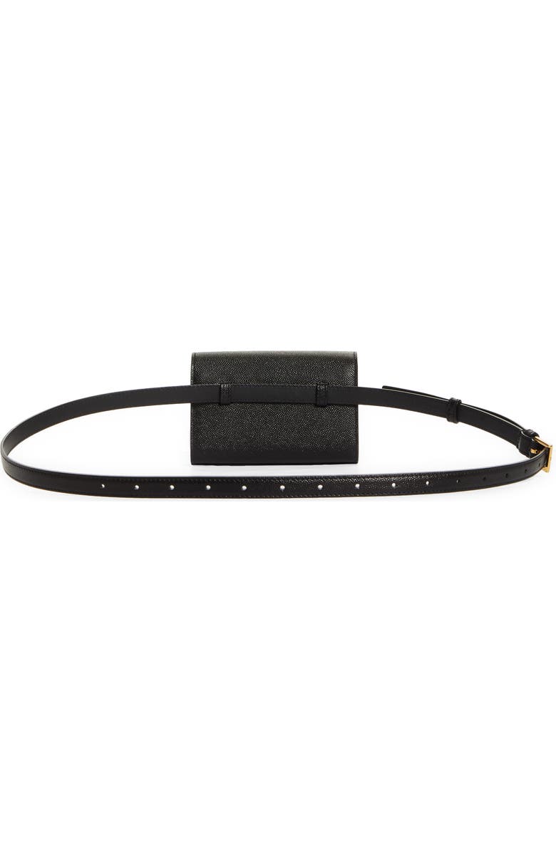 Saint Laurent Leather Belt Bag, Alternate, color,