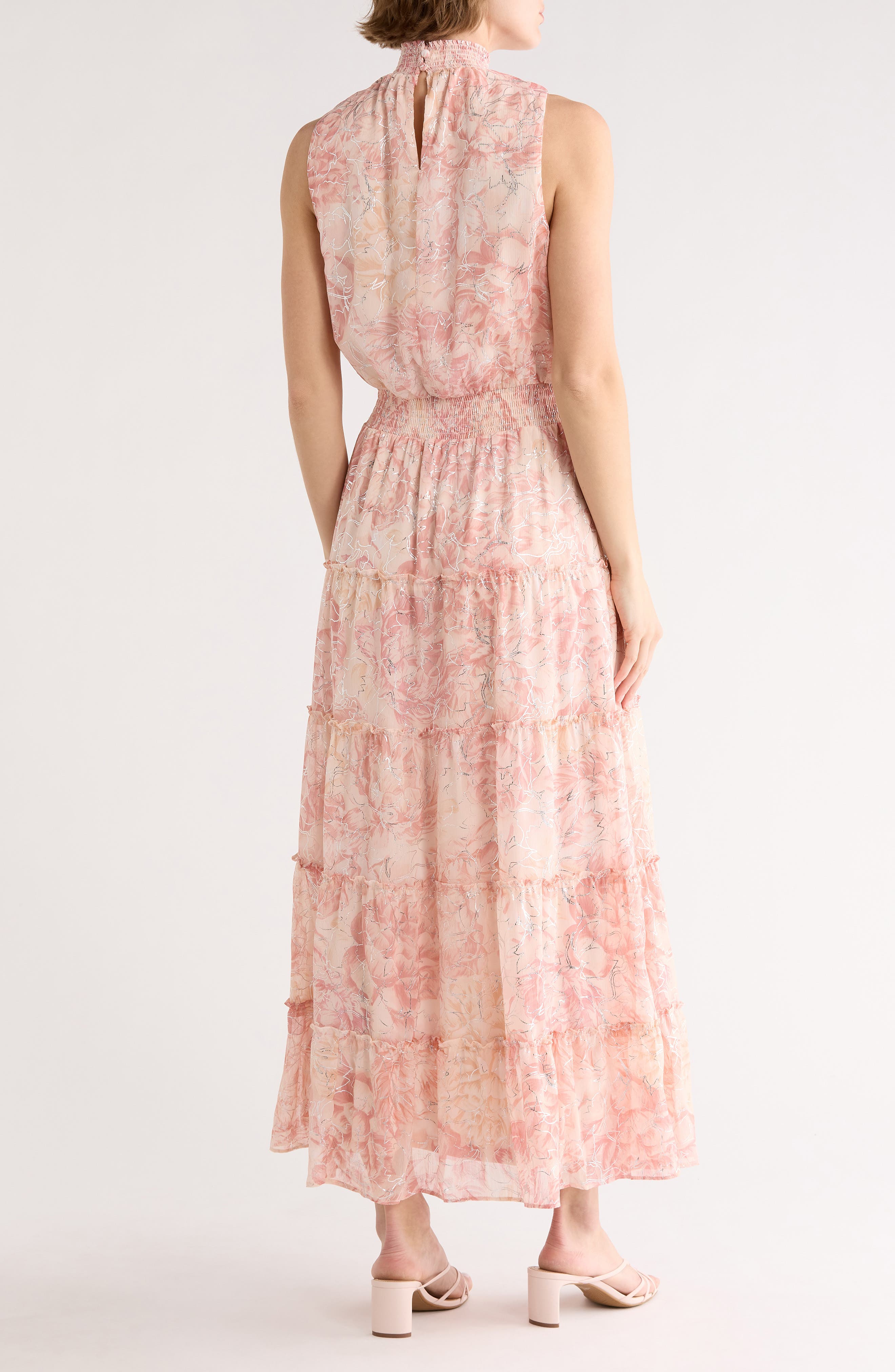 High Neck Tiered Maxi Dress - image 2
