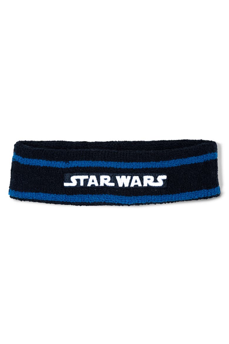 Athletic Sleeveless Romper and Sweatband Set, Alternate, color, Star Wars Navy