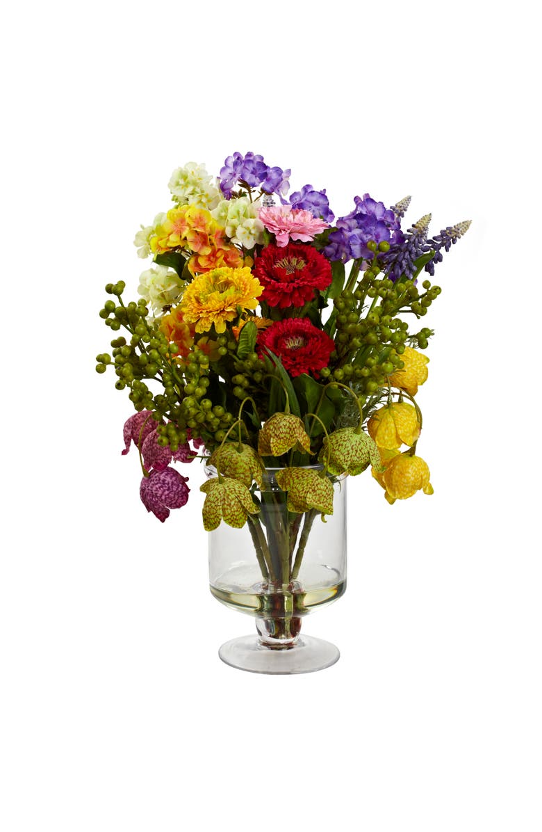 NEARLY NATURAL Spring Floral Arrangement, Main, color, Assorted
