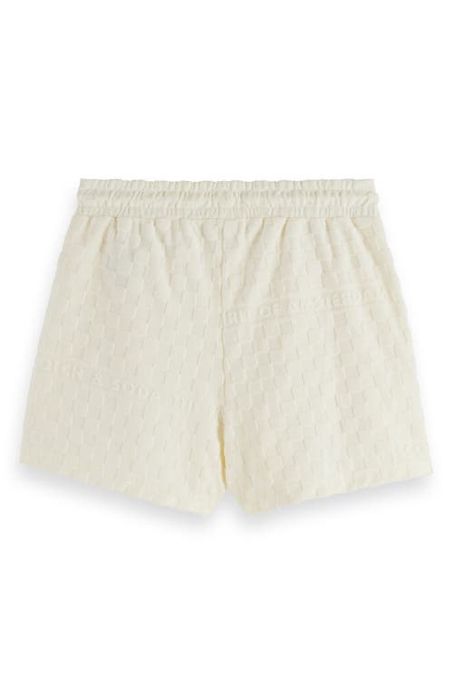 Scotch & Soda Terry Cloth Shorts In Soft Ice