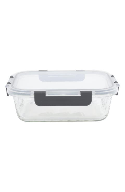 6-Piece Glass Food Containers & Lids