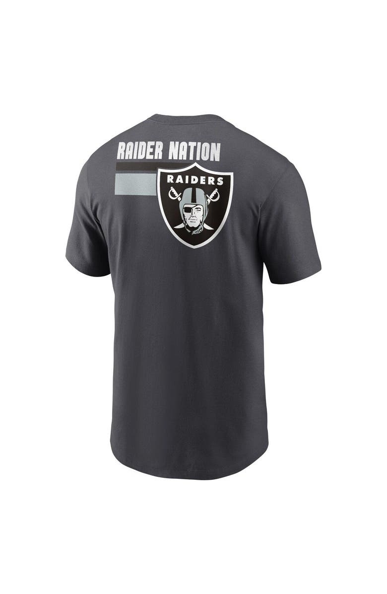 Nike Men's Nike Anthracite Las Vegas Raiders Blitz Essential T-Shirt, Alternate, color, Anthracite