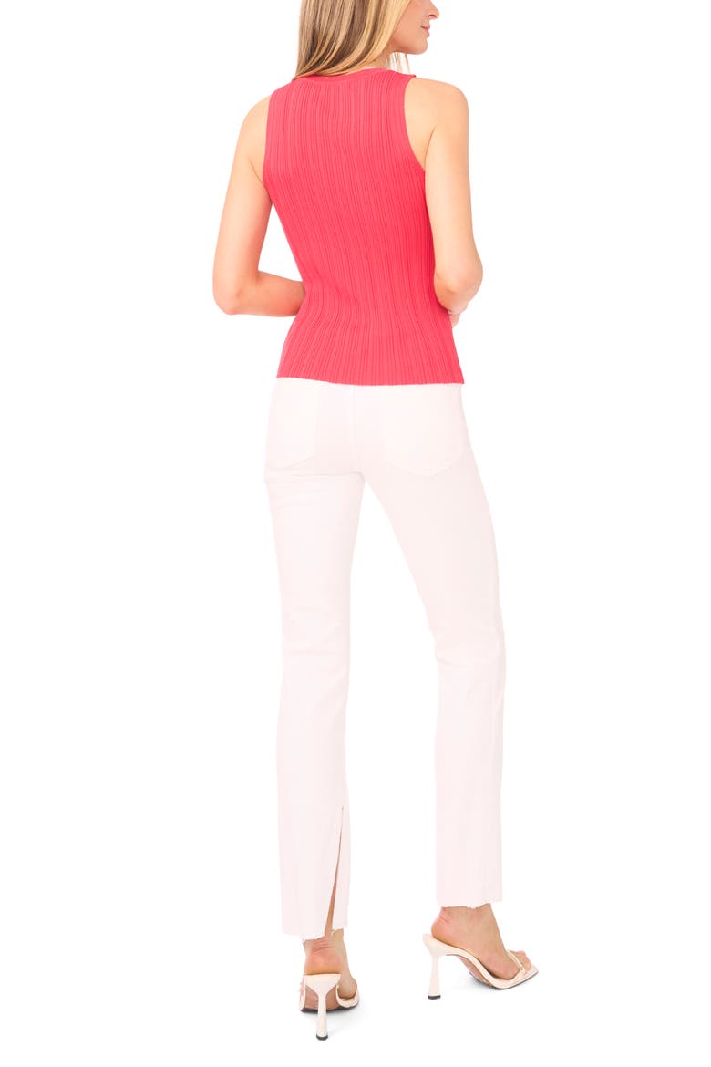 Colette Variegated Rib Tank, Alternate, color, RED KISS